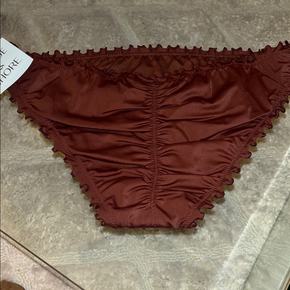 Women's Ruffle Cheeky Bikini Bottom - Shade & Shore new 🆕 - Picture 4 of 5